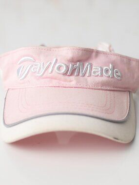 TaylorMade TP Ball Pink White Golf Visor Hat One Size Adjustable TMAX Gear